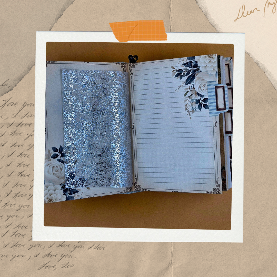 π Daydream in Blue β Handmade Vintage Journal
