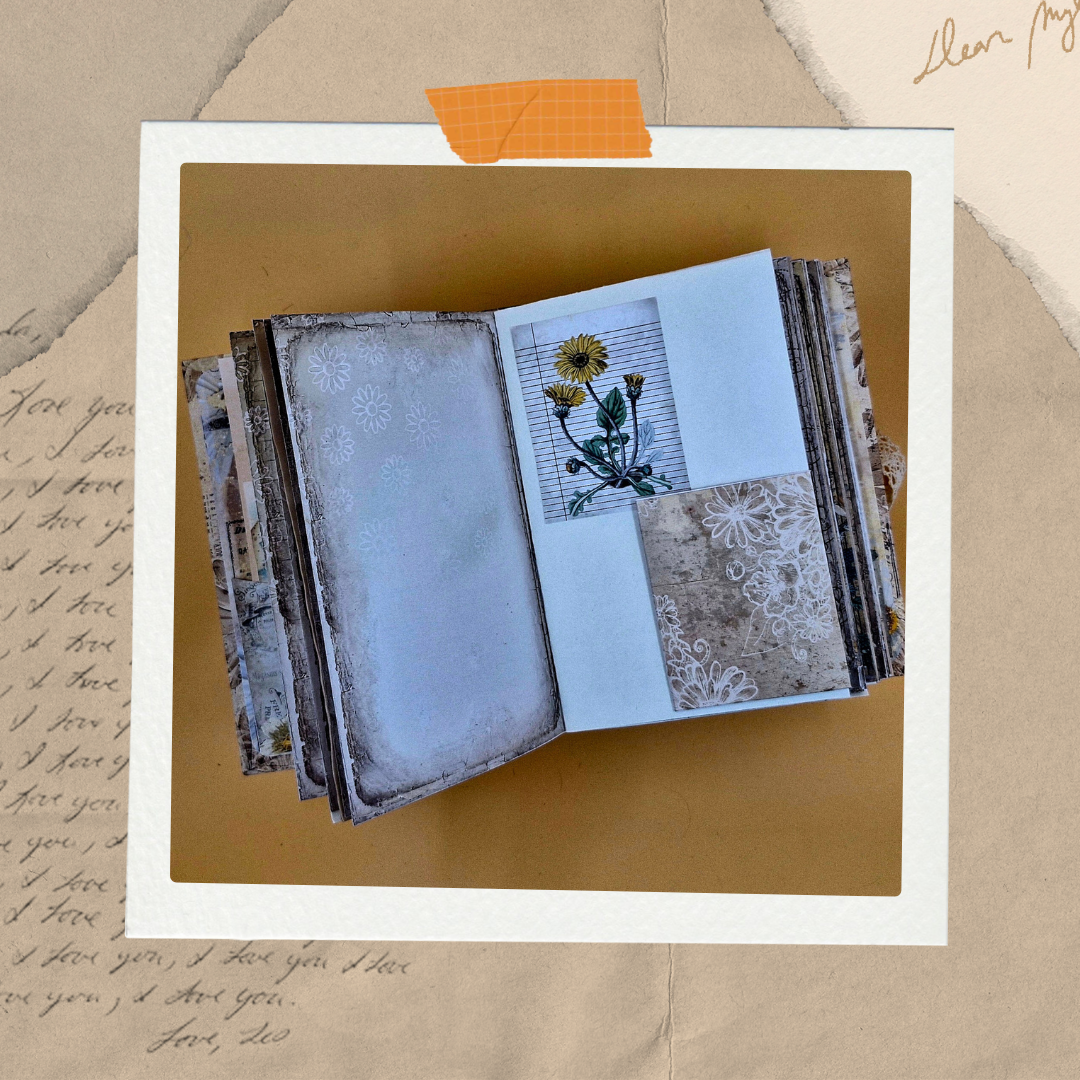 πΌ Lazy Daisy β Handmade Vintage Floral Journal