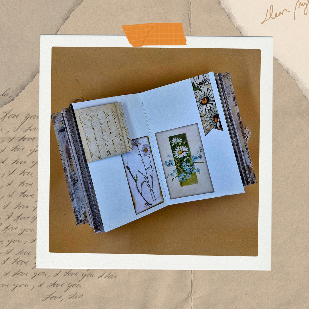 πΌ Lazy Daisy β Handmade Vintage Floral Journal