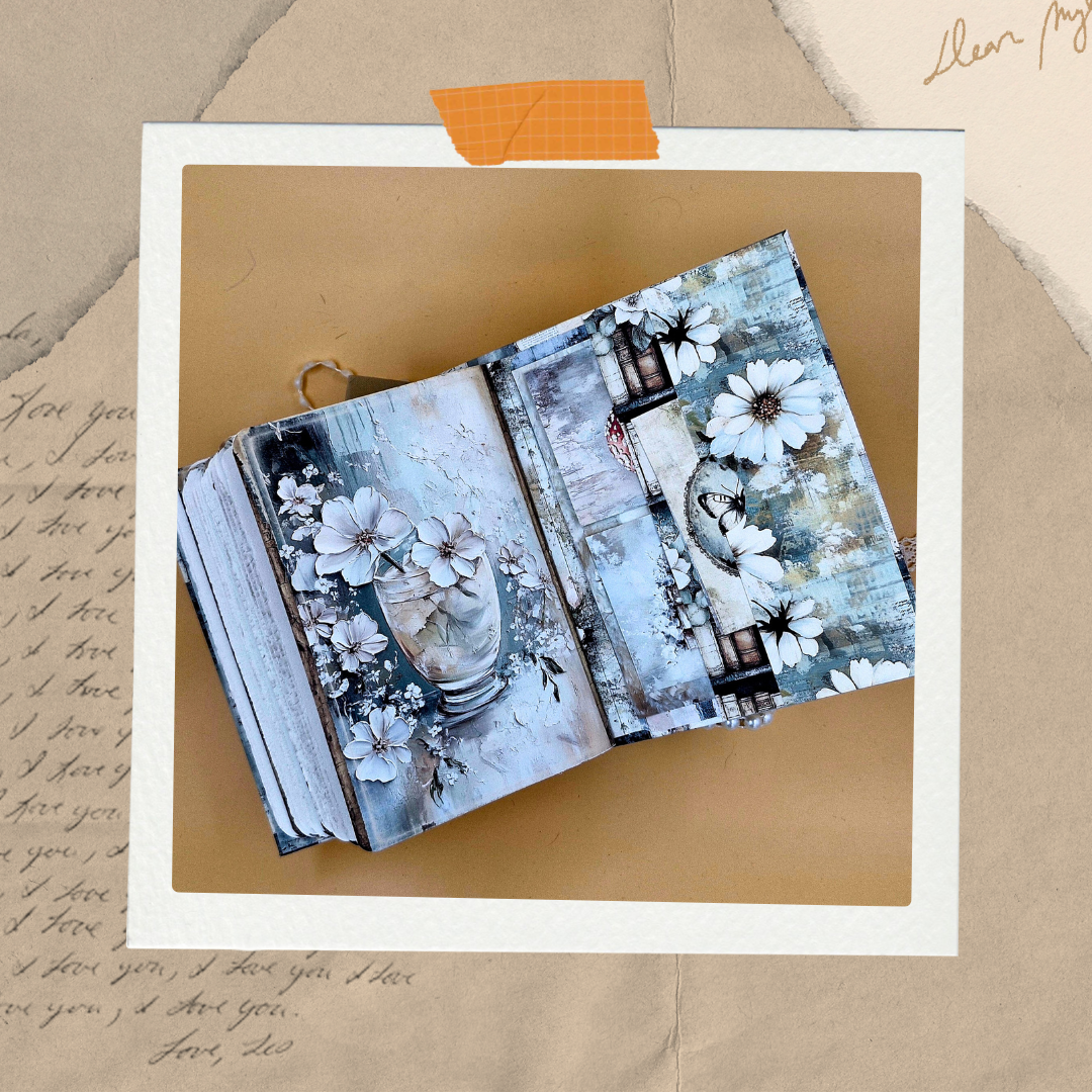 French Country - Handmade Vintage Journal