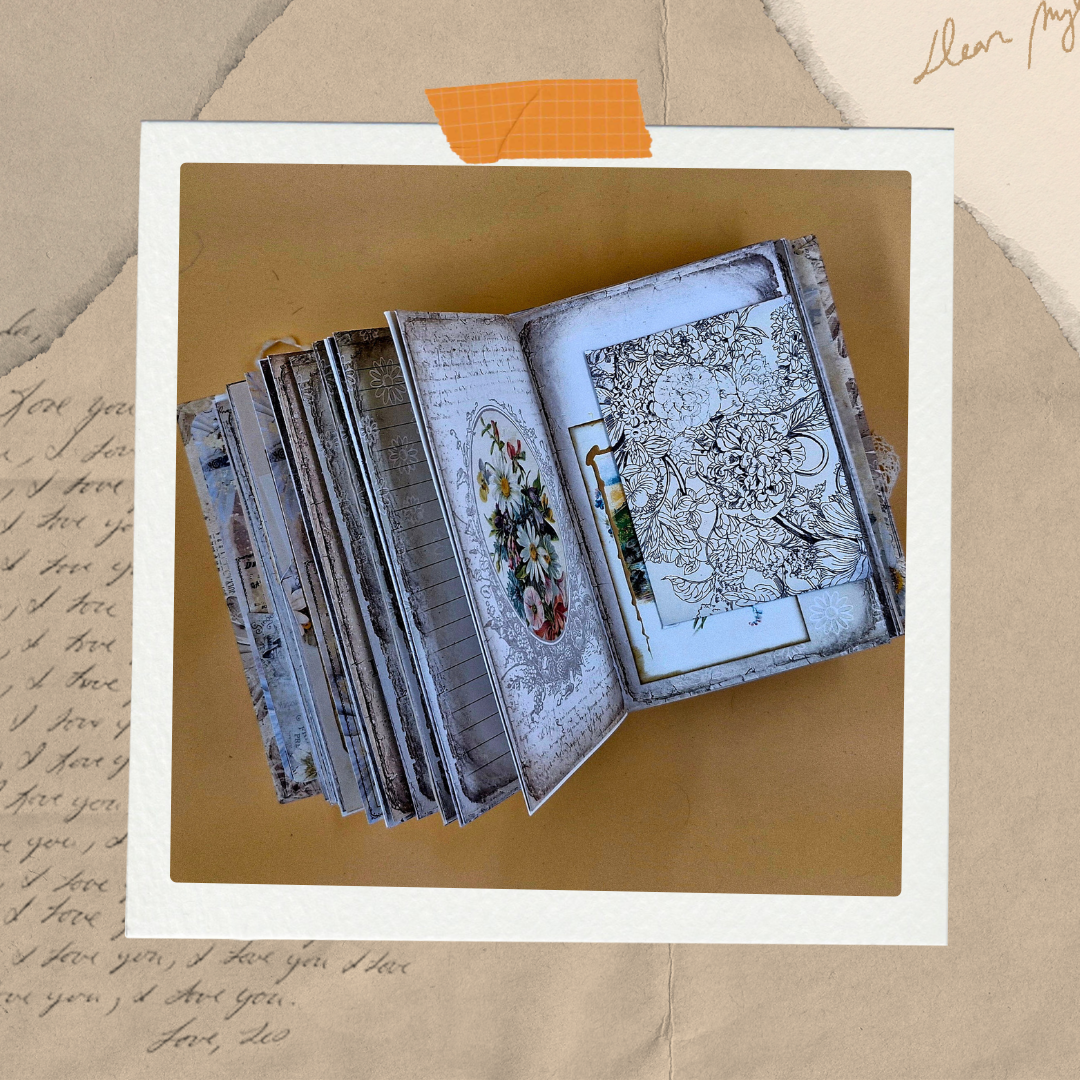 πΌ Lazy Daisy β Handmade Vintage Floral Journal
