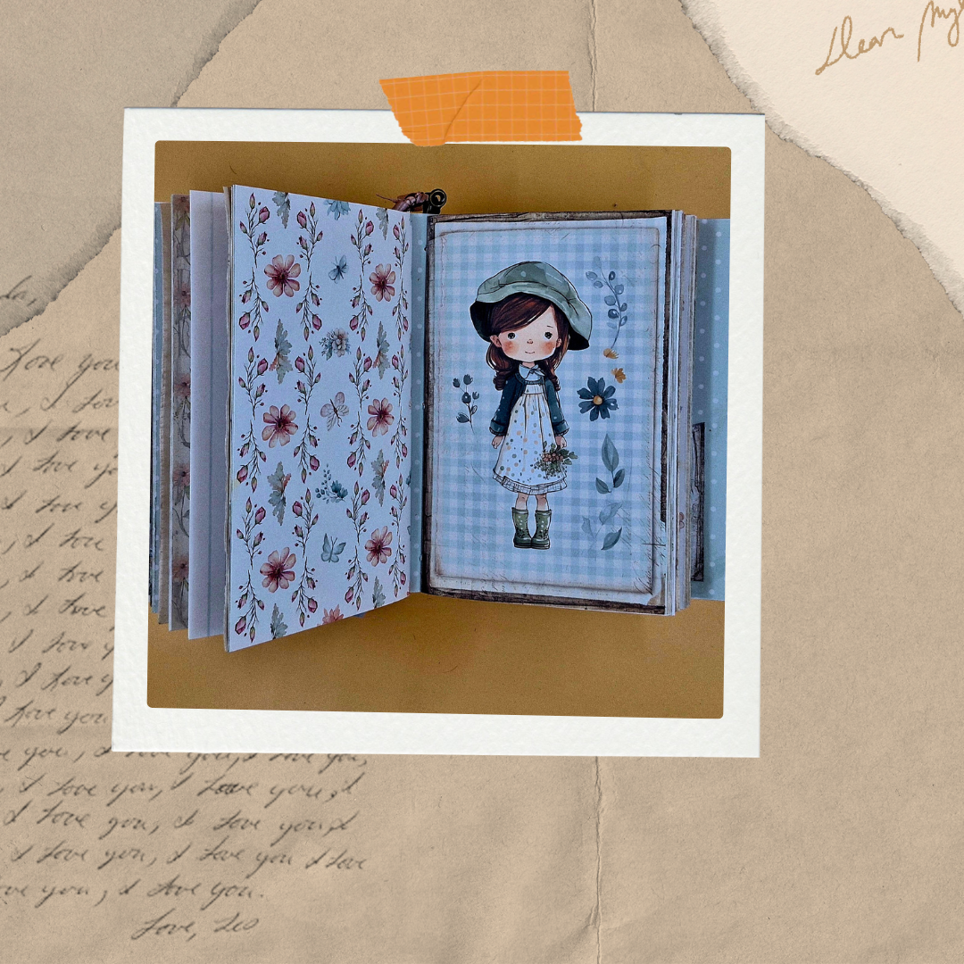 🌸 Cottage Girls – Handmade Vintage Journal