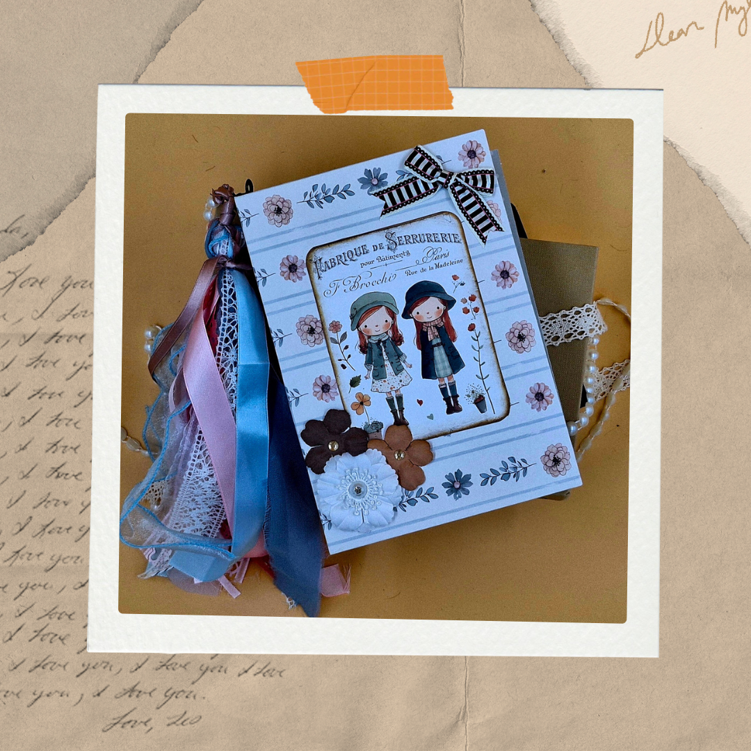 🌸 Cottage Girls – Handmade Vintage Journal